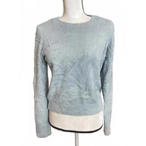 Sunday Best from Aritzia light blue fuzzy kitten sweater large